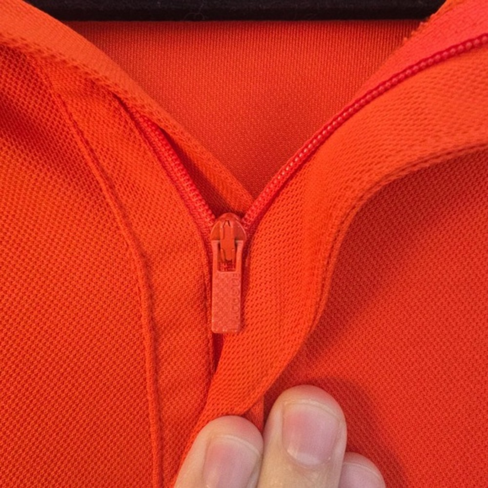 Lacoste Sport Mens Orange Tipped Collar Polo Shirt Size 8 FC‎ 5962 - Picture 6 of 13